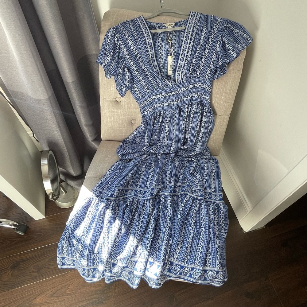 New! Max Studio London Summer Dress with short sleeves. Size S